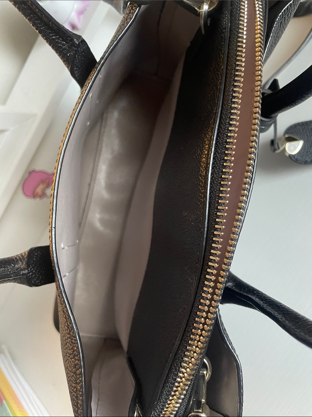 kate spade Black Pebbled Leather Tote with Heart Tag - Picture 4 of 4